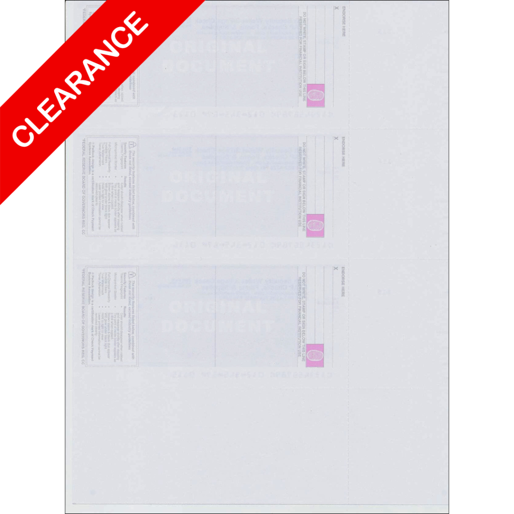 Blowout: 1500 Blank Computer Personal Wallet Check Paper Inkjet/Laser ...